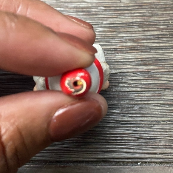 Vintage Christmas wooden ornaments Santa with Harp - Picture 5 of 5